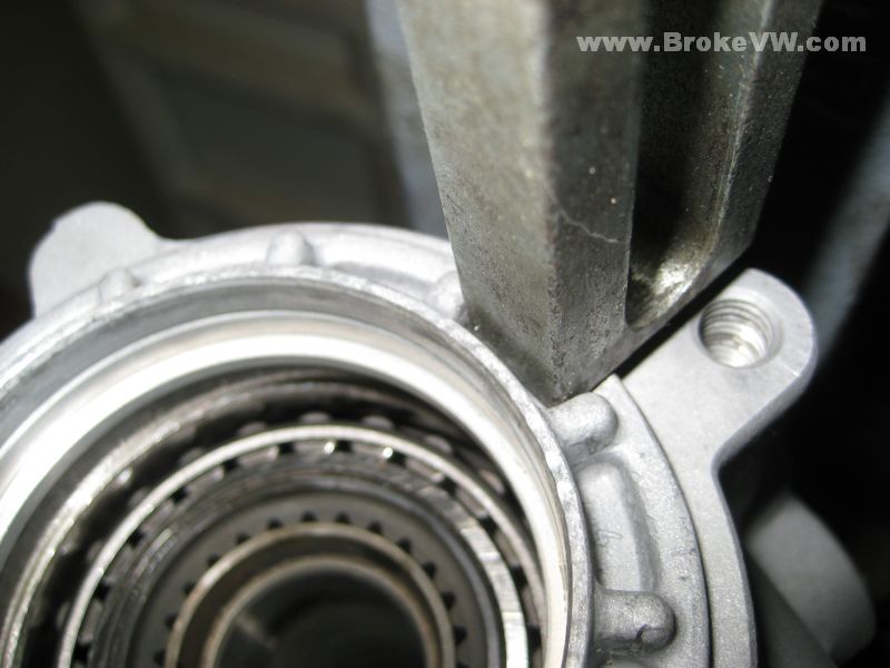 020 brass thrust washer on spring loaded drive flanges VW Vortex